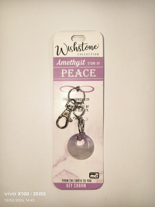 WISHSTONE COLLECTION AMETHYST KEY CHAIN 