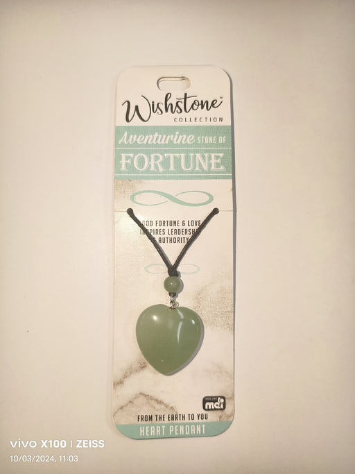 SOMETHING FOREVER ADVENTURINE HEART PENDANT