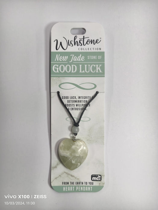 WISHSTONE COLLECTION NEW JADE HEART PENDANT 