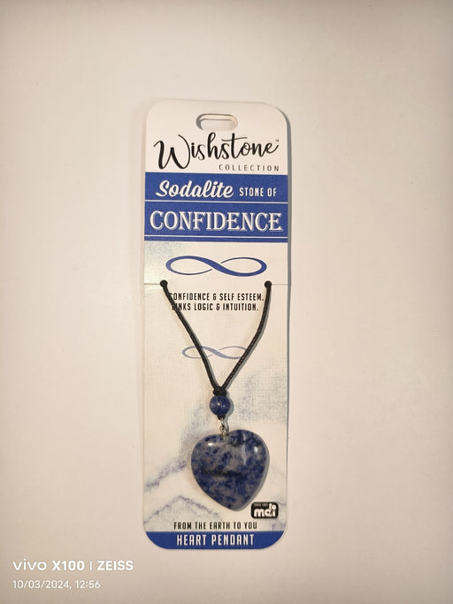 WISHSTONE COLLECTION SODALITE HEART PENDANT 