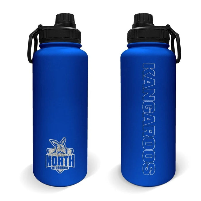 North Melbourne Kangaroos AFL Stainless Steel Double Walled Large Drink Bottle