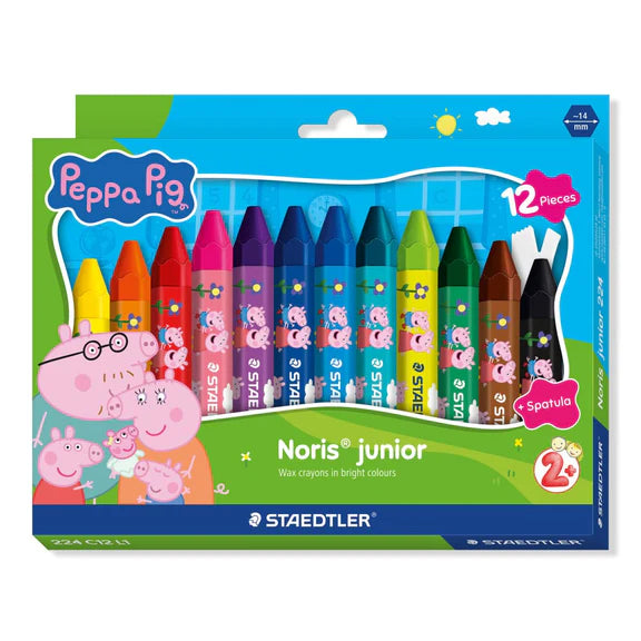 CRAYONS STAEDTLER NORRIS JUNIOR PEPPA PIG WAX HEXAGONAL PKWY