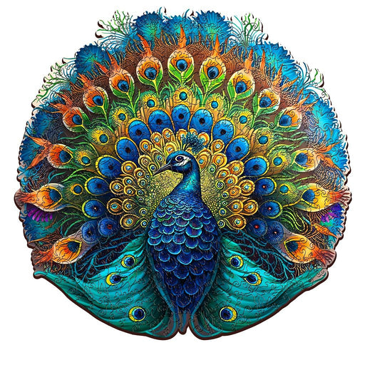 PEACOCK 200PCS WOODEN UNIQUE SHAPED PUZZLE