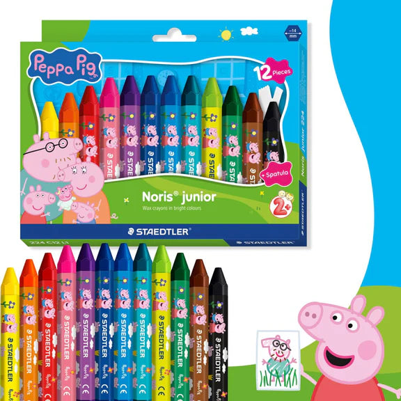CRAYONS STAEDTLER NORRIS JUNIOR PEPPA PIG WAX HEXAGONAL PKWY