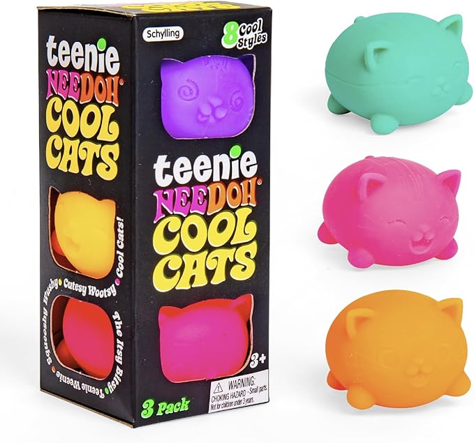 Schylling - Cool Cats Teenie (Multi-Pack) Nee Doh
