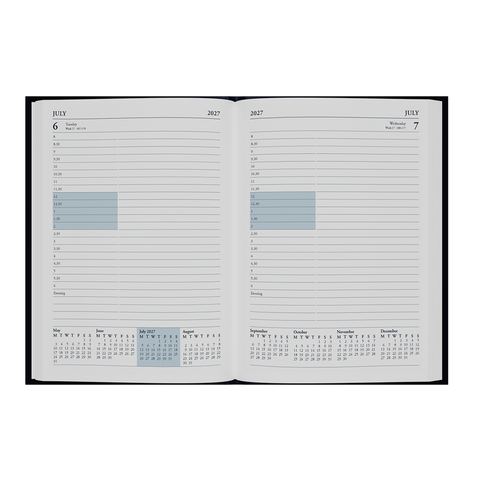DIARY 2027 COLLINS ESSENTIAL APPT A5 ESSA51A.60 DTP BLUE