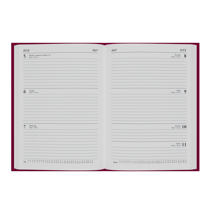 DIARY 2027 COLLINS ESSENTIAL A5 ESSA53.60 WTV BLUE