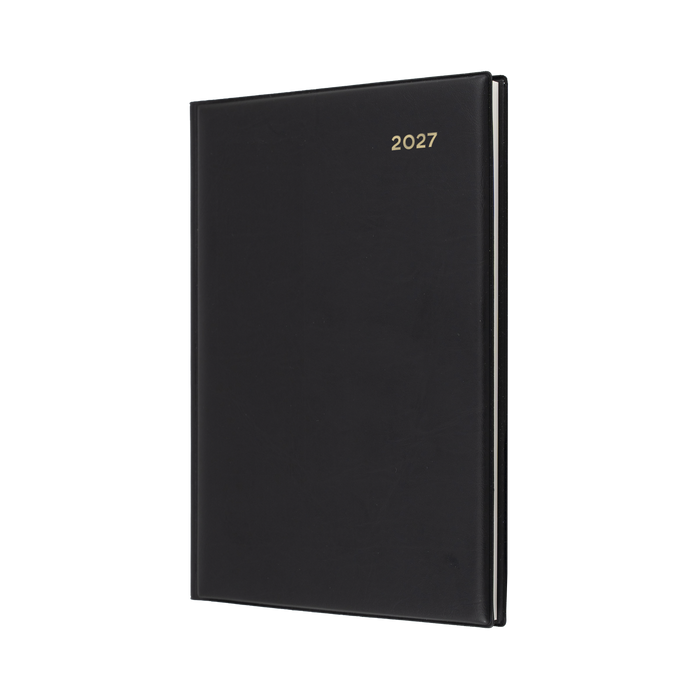 DIARY 2027 COLLINS BELMONT A5 387.V99 PVC WTV BLACK