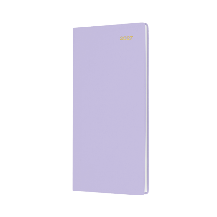 DIARY 2027 COLLINS BELMONT B6/7 377P.V55 PVC SLIM WTV PORT LILAC