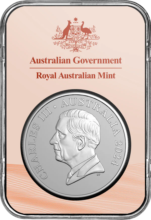 KANGAROO SERIES 2024 $1 1 OZ FINE SILVER FROSTED UNCIRCULATED COIN