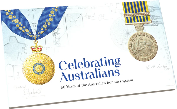 COIN PACK 6 COIN UNC SET 2025 COLOURED AUSTRALIAN HONOURS AND AWARDS SYSTEM 50TH ANNIVERSARY