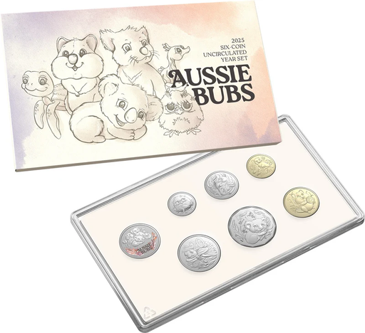 2025 SIX COIN UNCIRCULATED YEAR SET AUSSIE BUBS