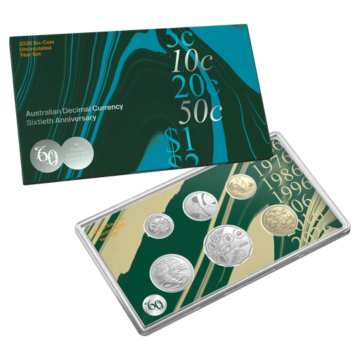 2026 SIX COIN UNCIRCULATED YEAR SET DECIMAL CURRENCY