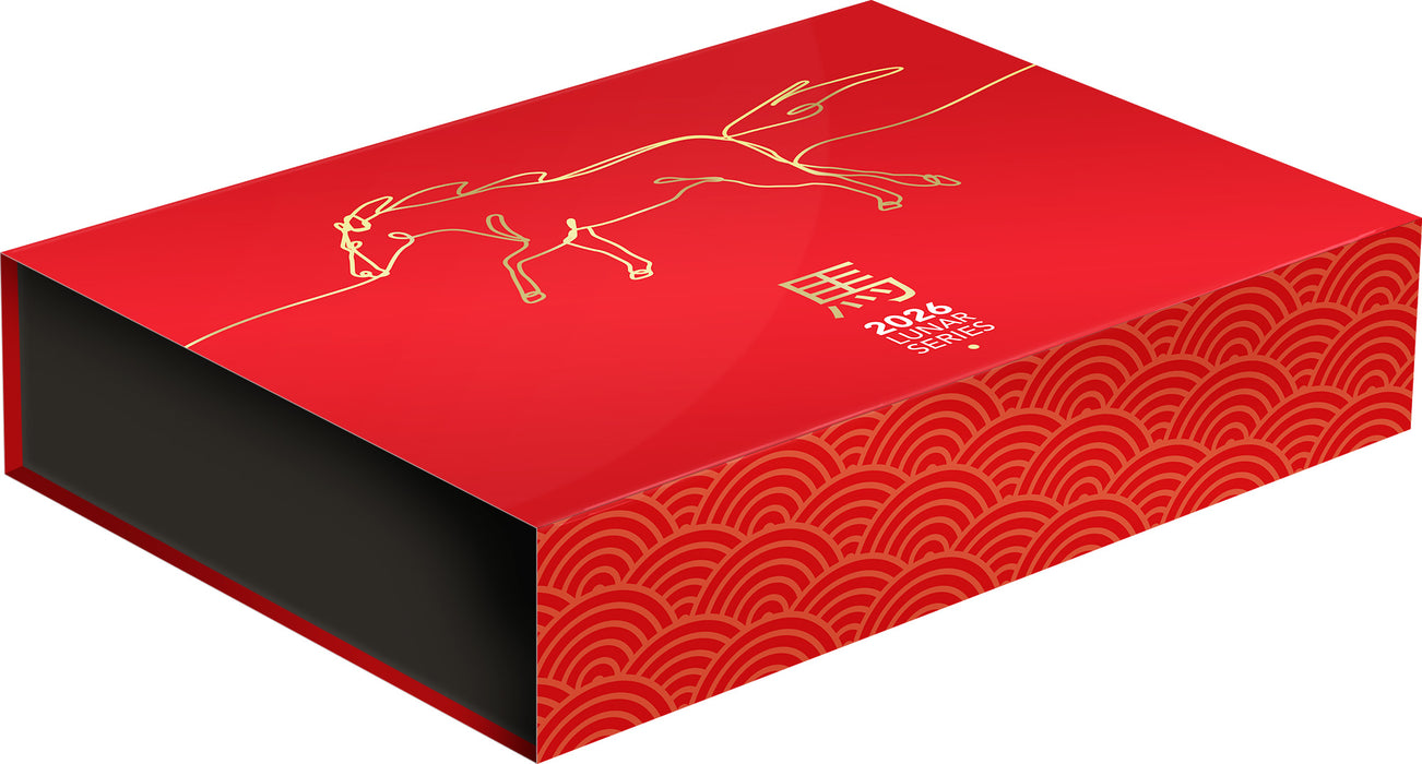 2026 LUNAR SERIES YEAR OF THE HORSE $100 1OZ GOLD PROOF DOMED COIN