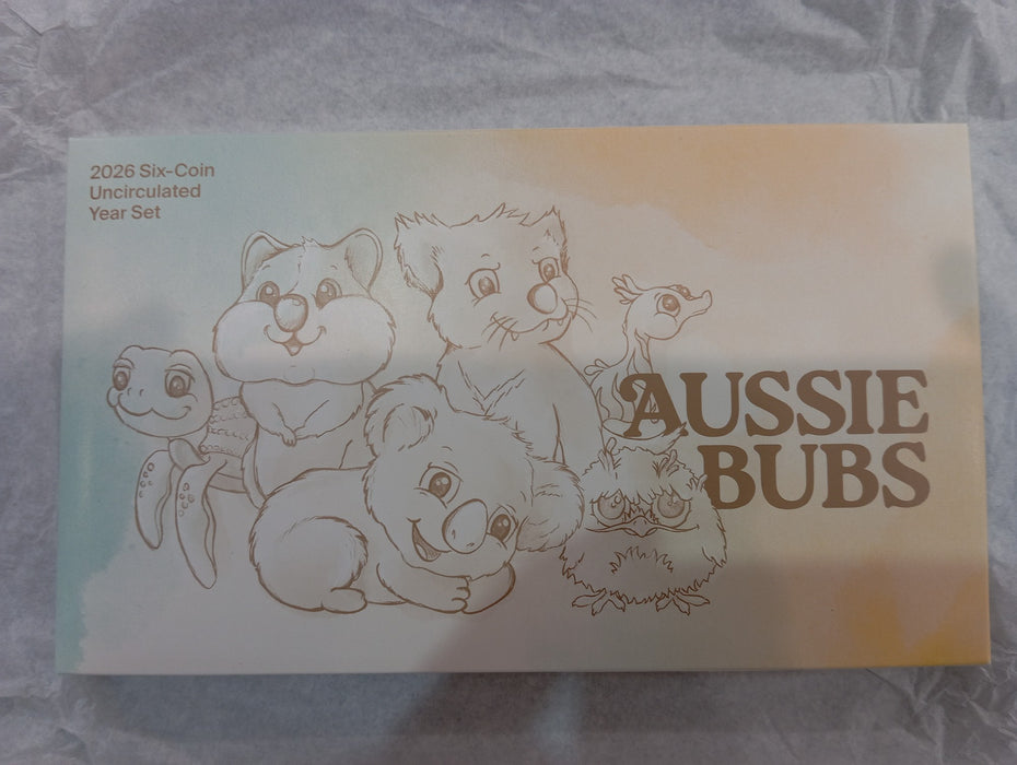 2026 Six Coin Uncirculated Baby Year Coin Set- Aussie Bubs