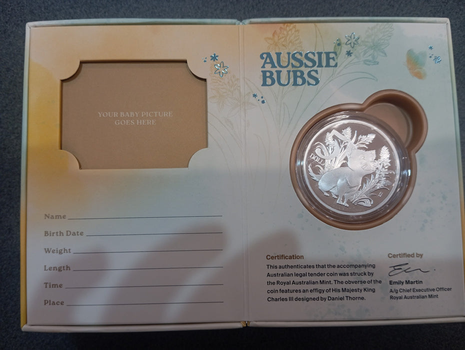 2026 $5 1 oz Fine Silver Proof Coin Set- Aussie Bubs