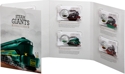 STEAM GIANTS AUSTRALIAN RAIL HERITAGE 2025 SEVEN COIN COLLECTION