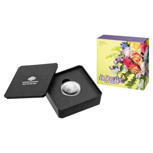 HER MAJESTY QUEEN ELIZABETH II CENTENARY 2026 $5 SILVER PROOF COIN
