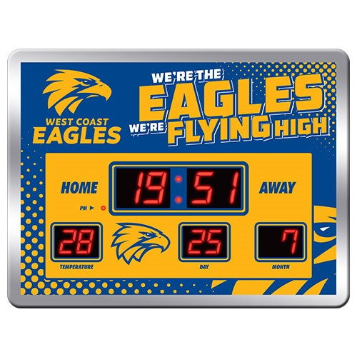 LED SCOREBOARD CLOCK WEST COAST EAGLES 