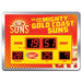 LED SCOREBOARD CLOCK GOLD COAST SUNS