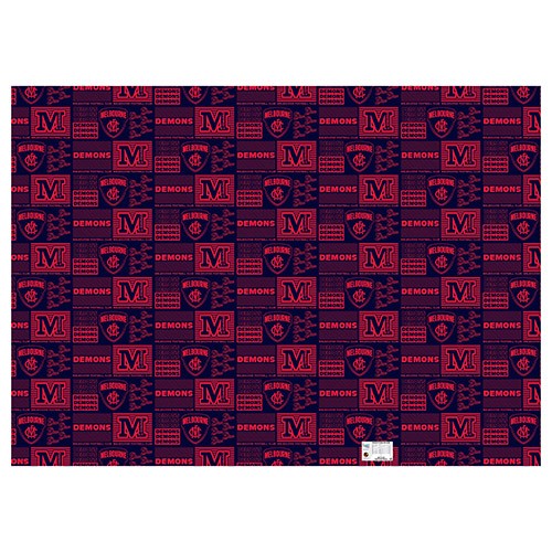 AFL MELBOURNE WRAPPING PAPER 