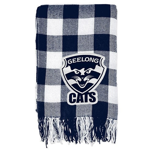 GEELONG TARTAN THROW
