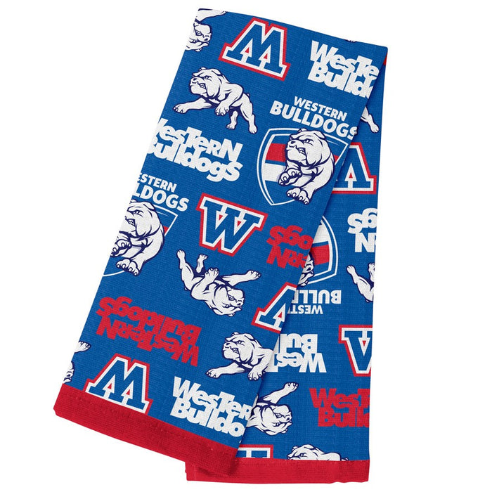 WESTERN BULLDOGS TEA TOWEL