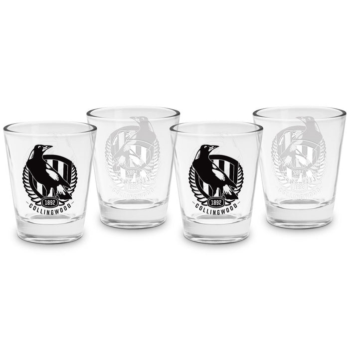 COLLINGWOOD SET OF 4 SHOT GLASSES
