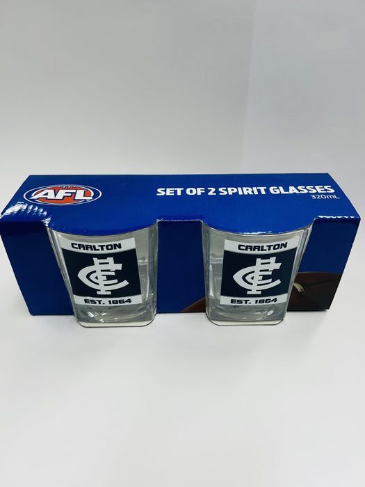 CARLTON SET OF 2 SPIRIT GLASSES