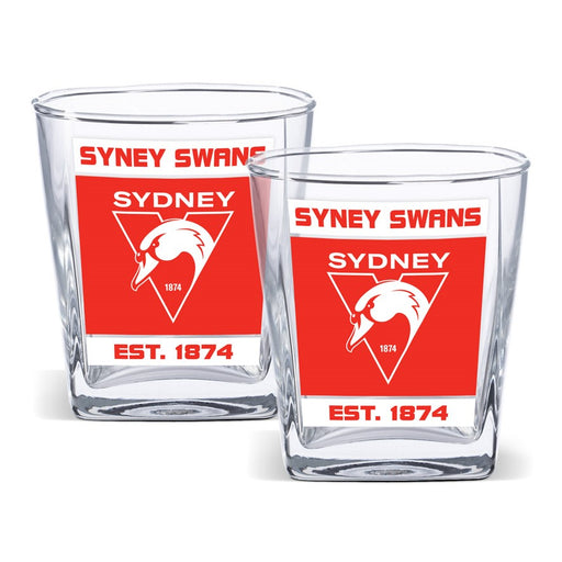 SYDNEY SWANS SET OF 2 SPIRIT GLASSES