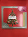 TREE ON RED LUXURY CHRISTMAS CARDS 