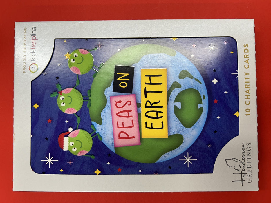 PEAS ON EARTH CHRISTMAS CHARITY CARD 