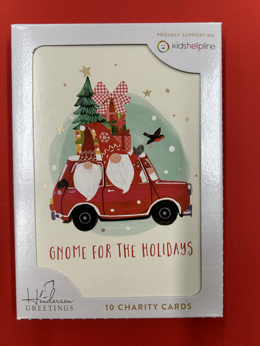 GNOME SANTAS IN MINI CHRISTMAS CHARITY CARDS 