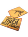 TASMANIAN TIGER ROADSIGN MAGNET