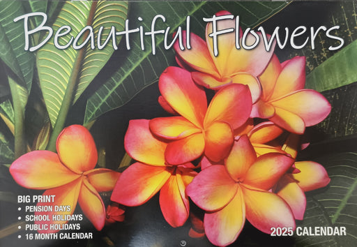 Calendar 2025 Big Print Beautiful Flowers