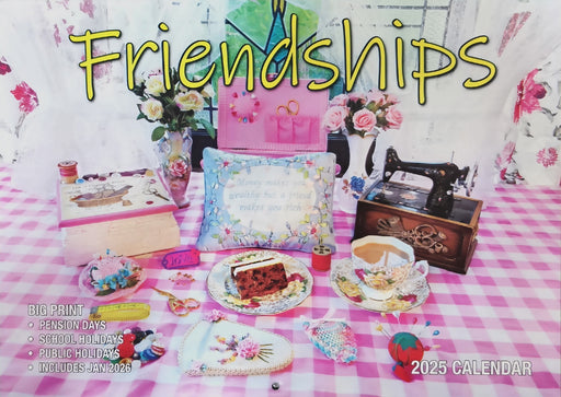 Calendar 2025 Big Print Friendships