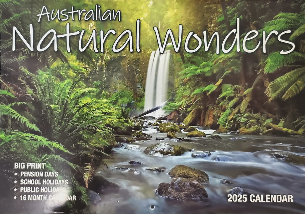 Calendar 2025 Big Print Australian Natural Wonders