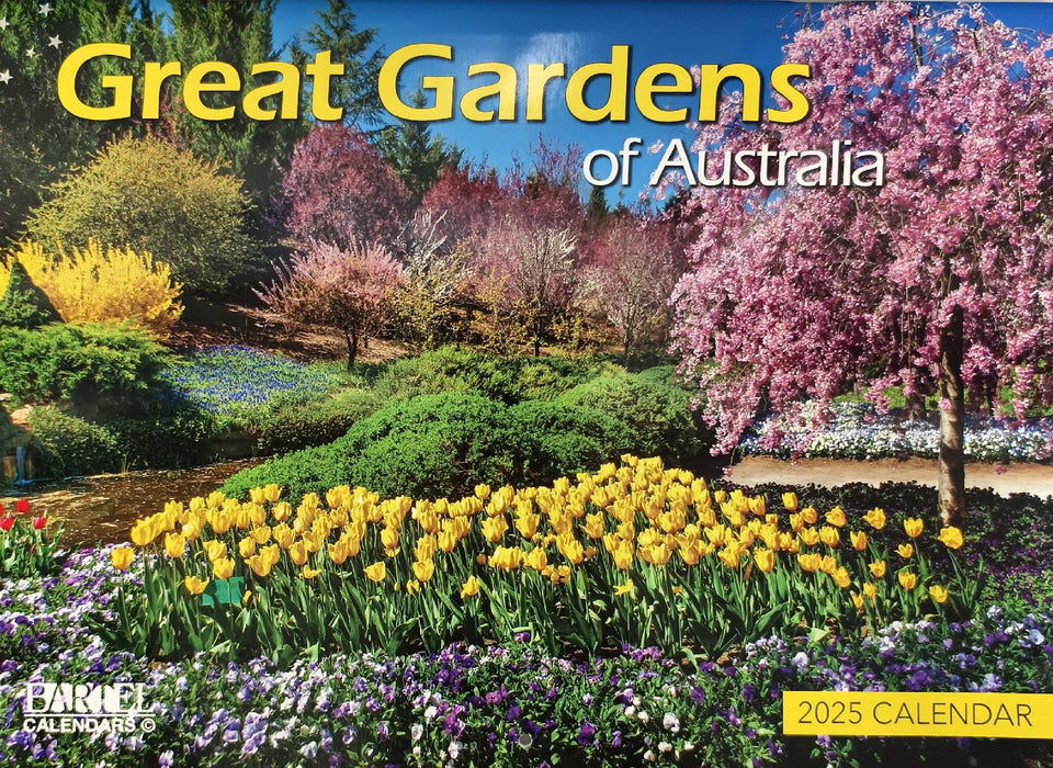 Calendar 2025 335x242mm Great Gardens of Australia