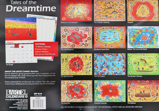 Calendar 2025 335x242mm Tales of The Dreamtime