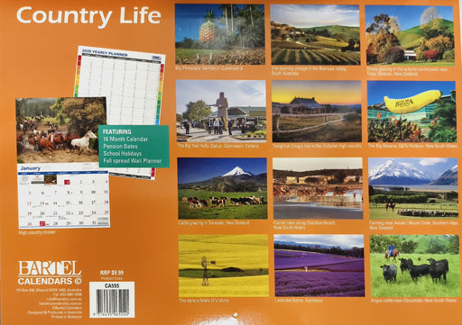 Calendar 2025 335x242mm Country Life