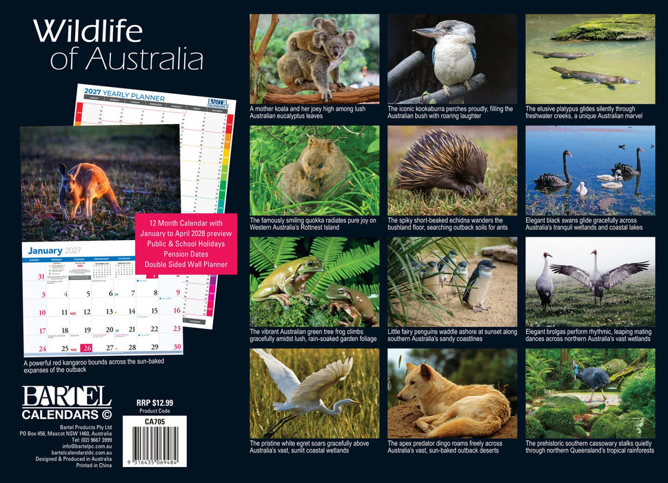 Wildlife of Australia Calendar 2027