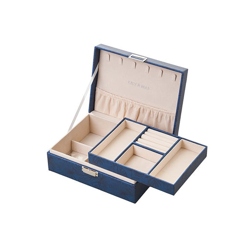 NAVY JEWELLERY BOX SMALL