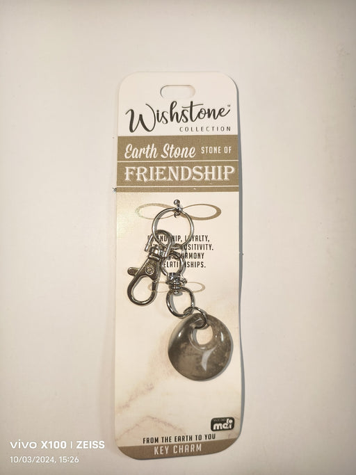 WISHSTONE COLLECTION EARTH STONE KEY CHARM 