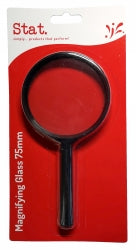 MAGNIFYING GLASS 75MM STAT 