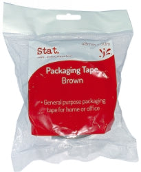 TAPE PACKAGING STAT 48 X 50MM BROWN 