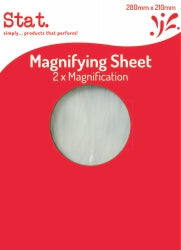 MAGNIFYING SHEET STAT. 280 X 210MM 2 MAG