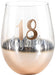 R/Gld Ombre S/L WINE GLASS 18 