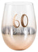 R/Gld Ombre S/L WINE GLASS 60 