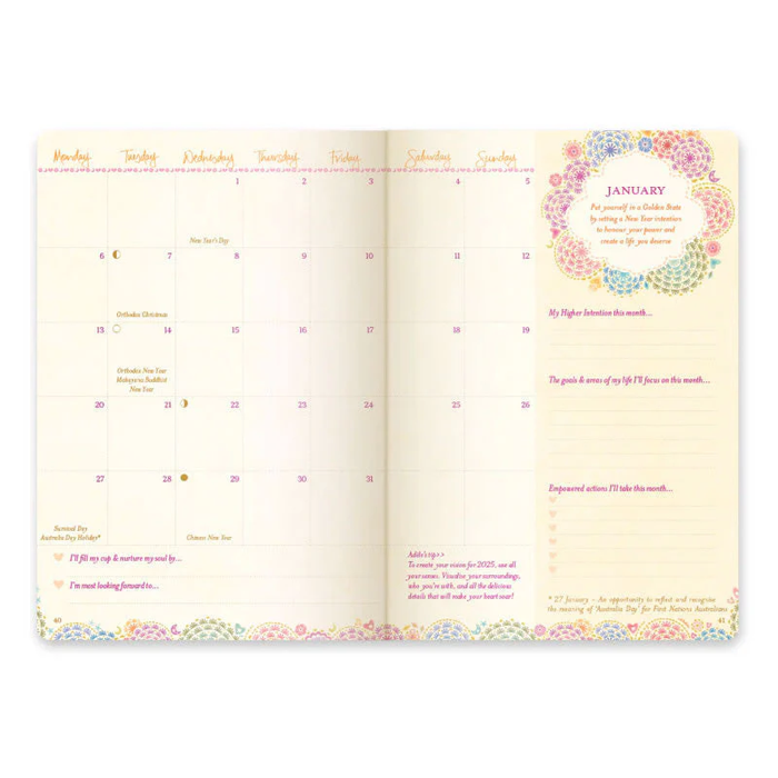 2025 THE YEAR OF JOY AND HAPPINESS PLANNER+ DIARY+JOURNAL