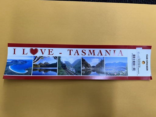 I LOVE TASMANIA CAR STICKERS 